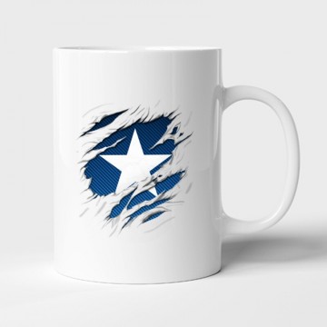 Amerika kapitány tépett Bögre