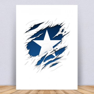 Amerika kapitány tépett Vászonkép