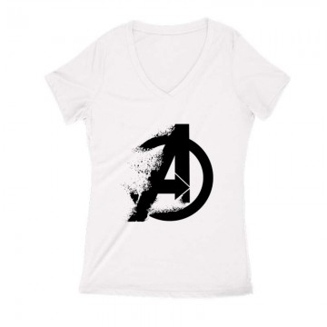 Amerika kapitány logó Női V Kivágott póló