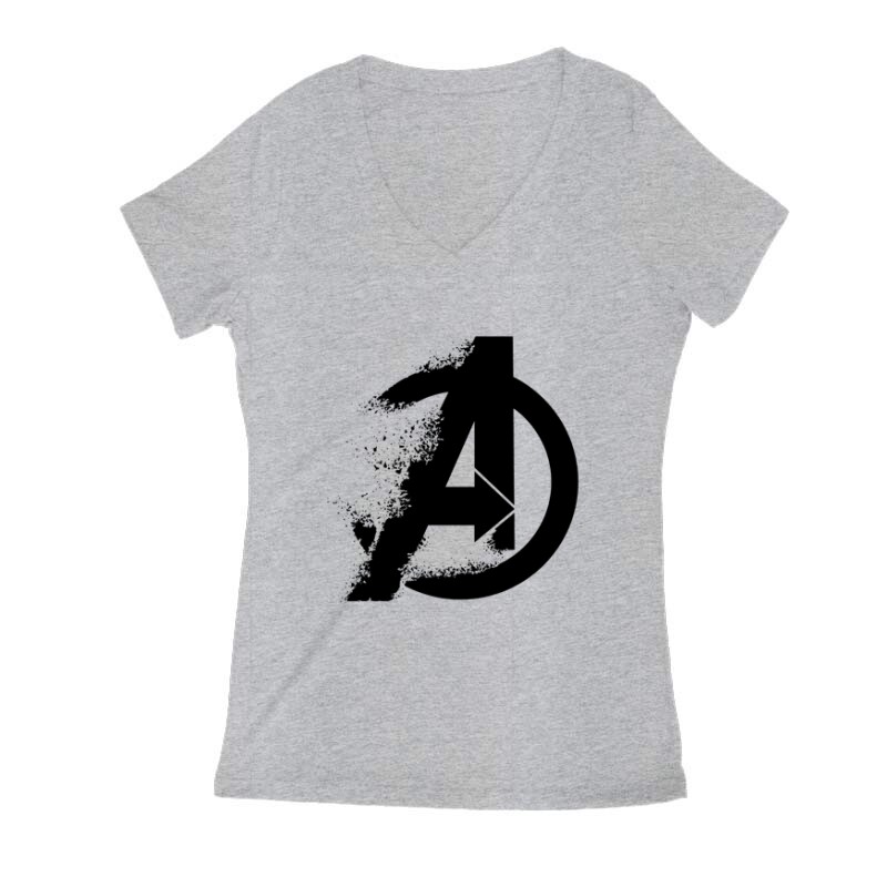 Amerika kapitány logó Női V Kivágott póló