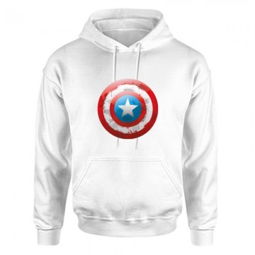 Shield worn Unisex Kapucnis Pulcsi