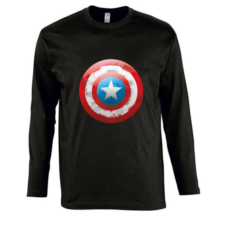 Shield worn Hosszú Ujjú Póló