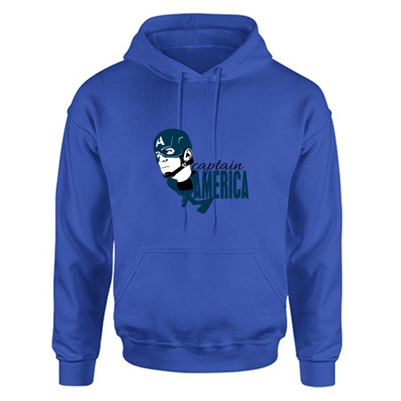 Captain America Unisex Kapucnis Pulcsi