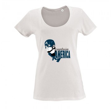 Captain America Női O Nyakú Póló