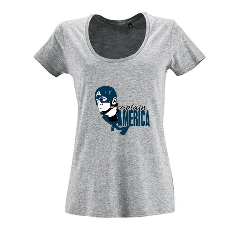Captain America Női O Nyakú Póló