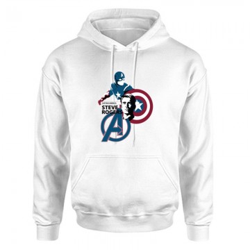 Steve Rogers Unisex Kapucnis Pulcsi