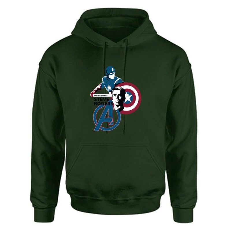 Steve Rogers Unisex Kapucnis Pulcsi