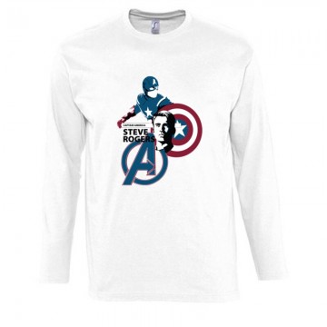 Steve Rogers Hosszú Ujjú Póló