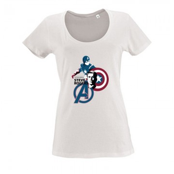 Steve Rogers Női O Nyakú Póló