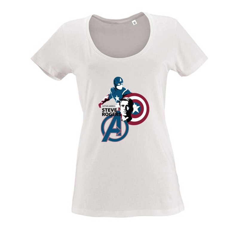 Steve Rogers Női O Nyakú Póló