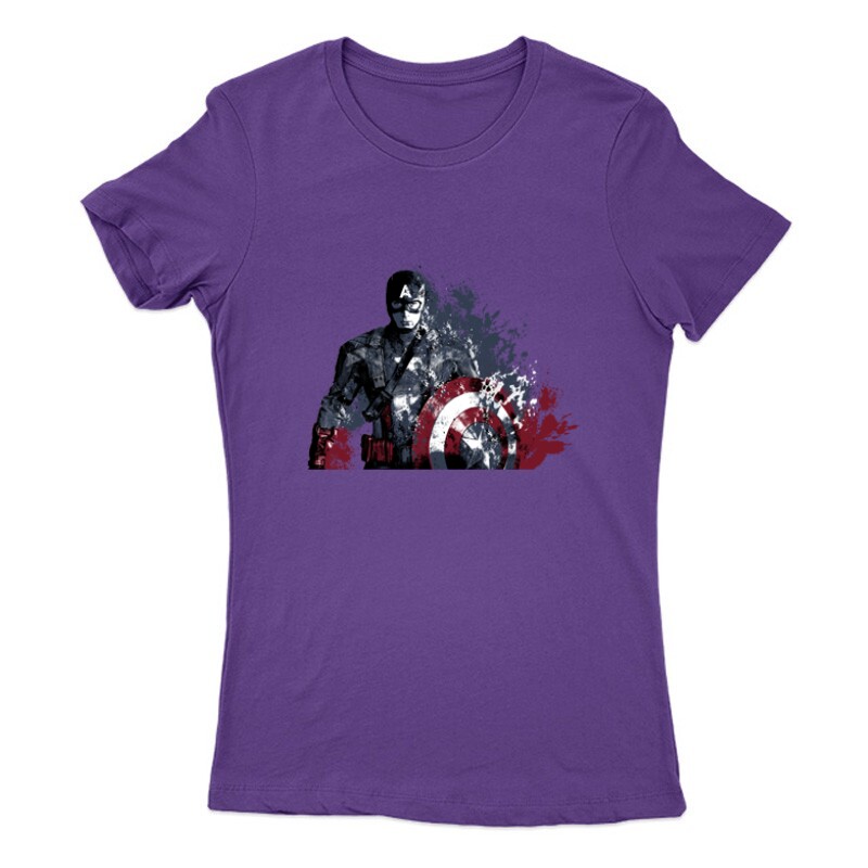 Captain America Worn Női Póló