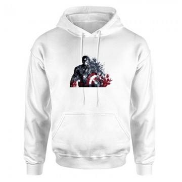 Captain America Worn Unisex Kapucnis Pulcsi