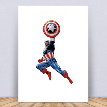 With Shield Vászonkép