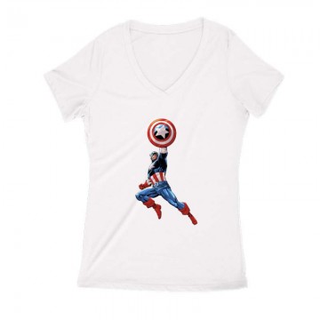 With Shield Női V Kivágott póló