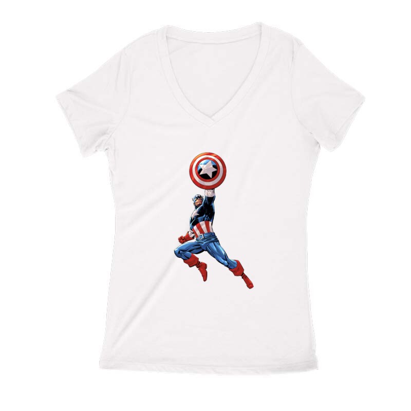 With Shield Női V Kivágott póló