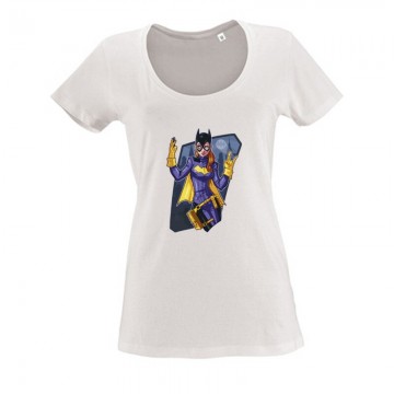 Batgirl selfie Női O Nyakú Póló