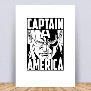 Captain America minimal Vászonkép