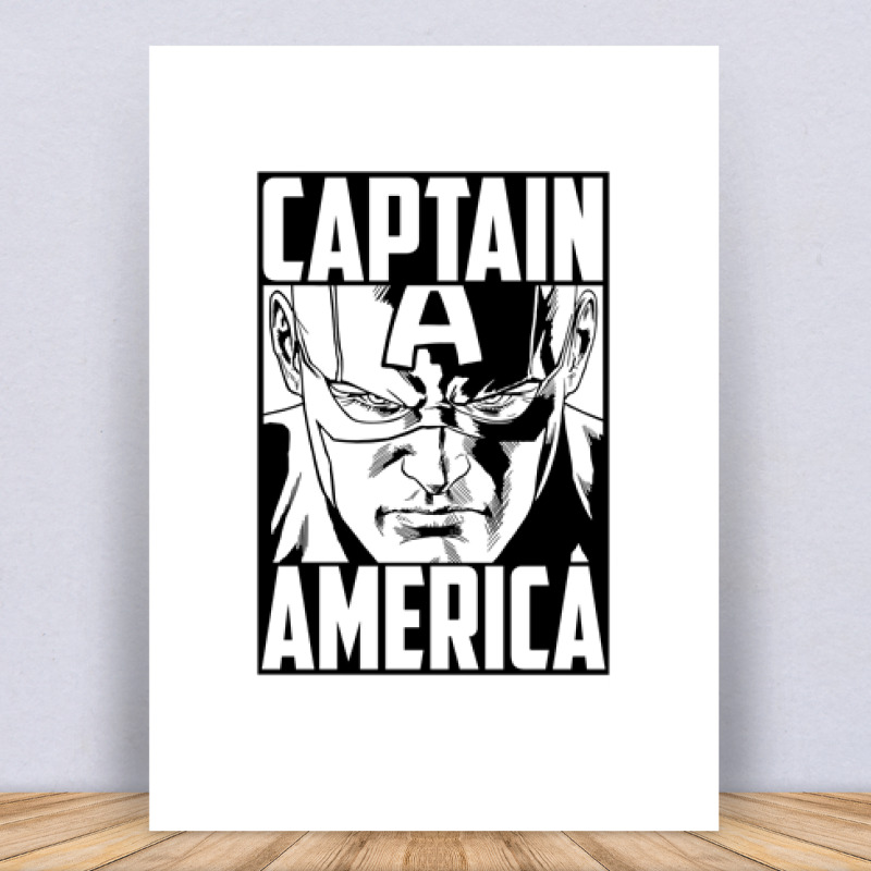 Captain America minimal Vászonkép