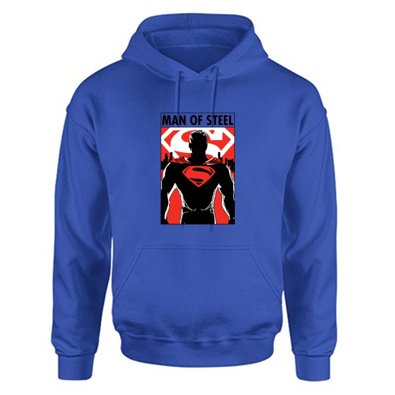 Man of Steel Unisex Kapucnis Pulcsi