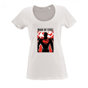 Man of Steel Női O Nyakú Póló