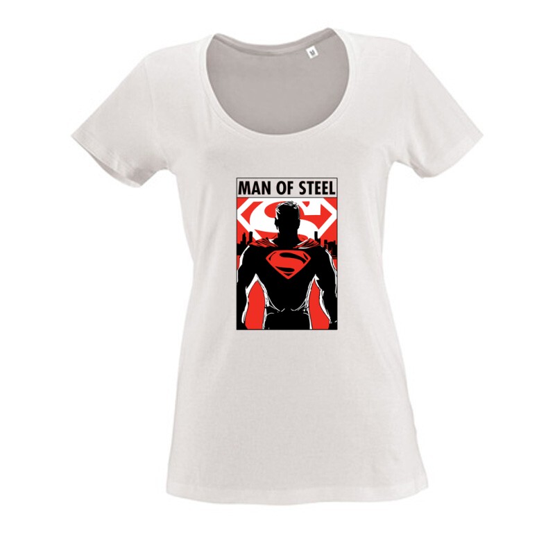 Man of Steel Női O Nyakú Póló