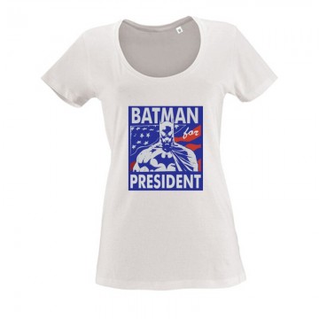 Batman for President Női O Nyakú Póló