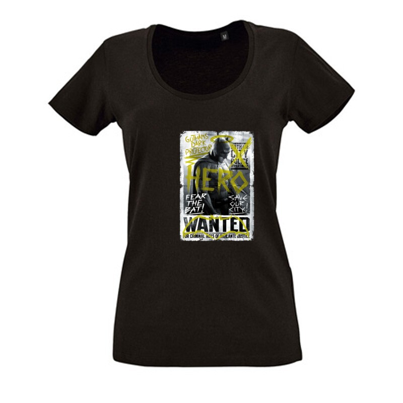 Batman Wanted Női O Nyakú Póló