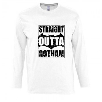 Straight Outta Gotham Hosszú Ujjú Póló