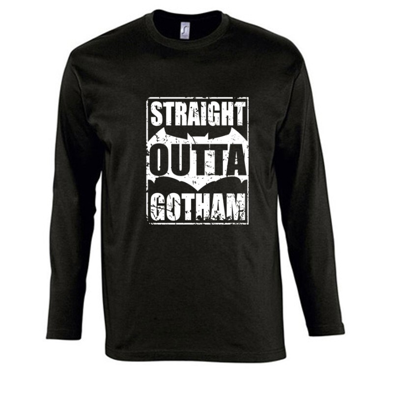 Straight Outta Gotham Hosszú Ujjú Póló