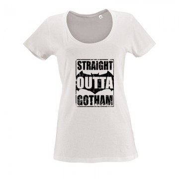 Straight Outta Gotham Női O Nyakú Póló