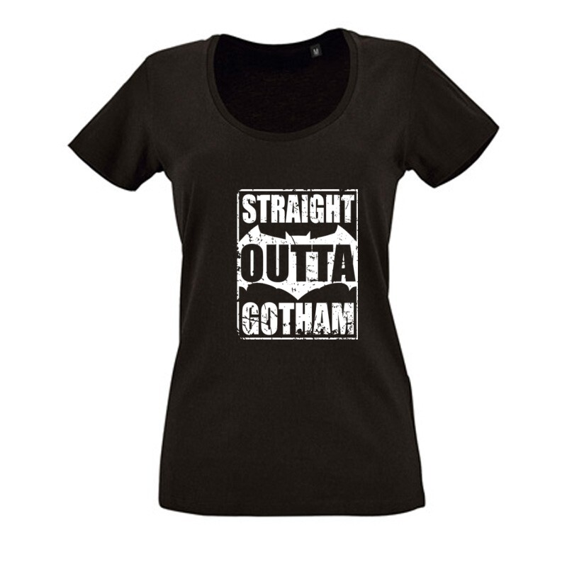 Straight Outta Gotham Női O Nyakú Póló