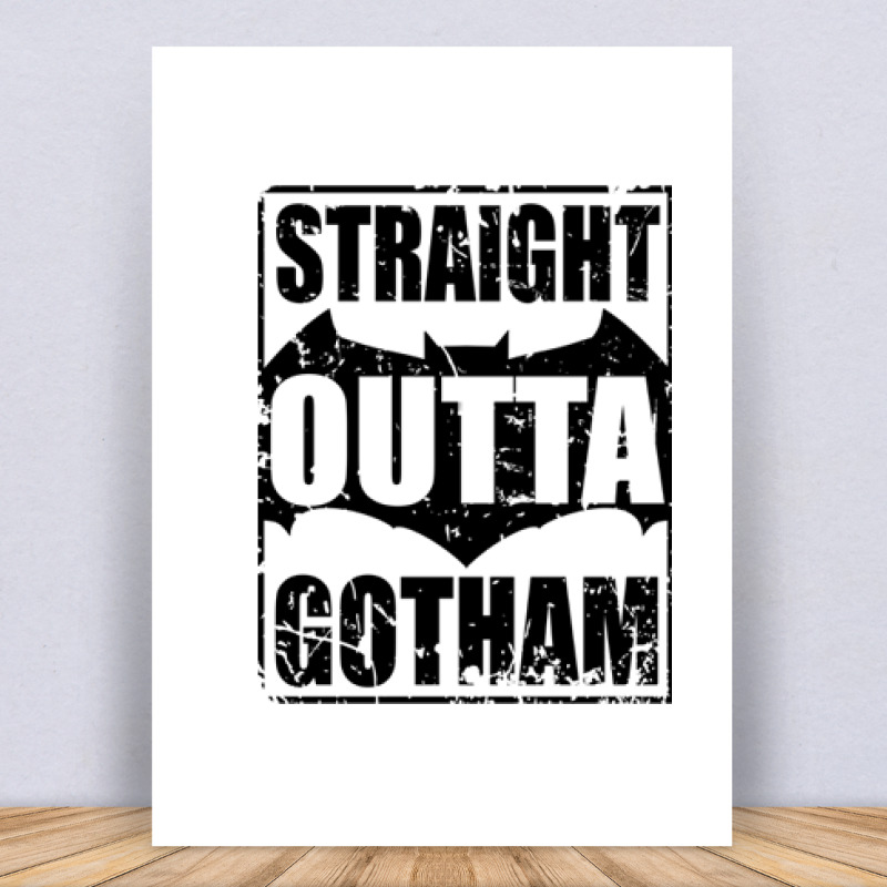 Straight Outta Gotham Vászonkép