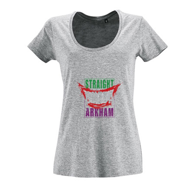 Straight Outta Arkham Női O Nyakú Póló