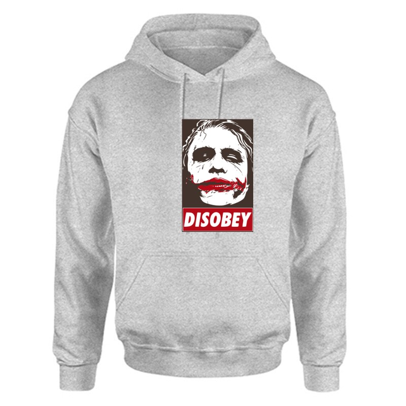 Disobey Joker Unisex Kapucnis Pulcsi