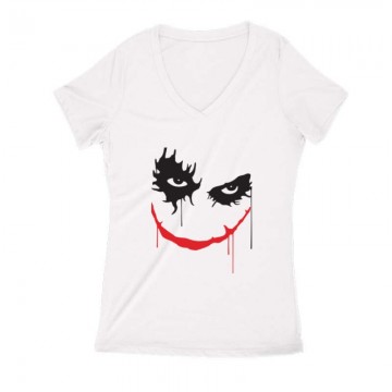 Joker Face Női V Kivágott póló