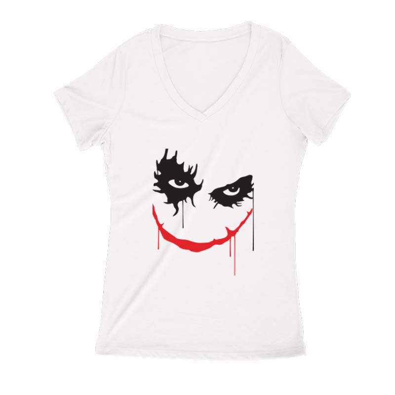 Joker Face Női V Kivágott póló