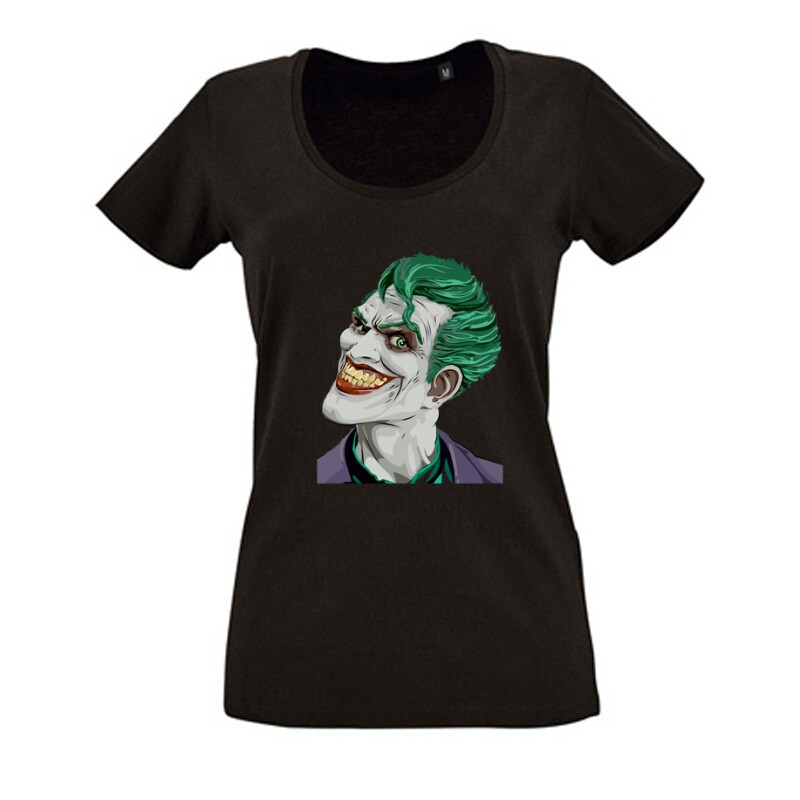Joker Face Color Női O Nyakú Póló