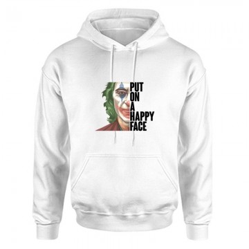 Put On a Happy Face Unisex Kapucnis Pulcsi