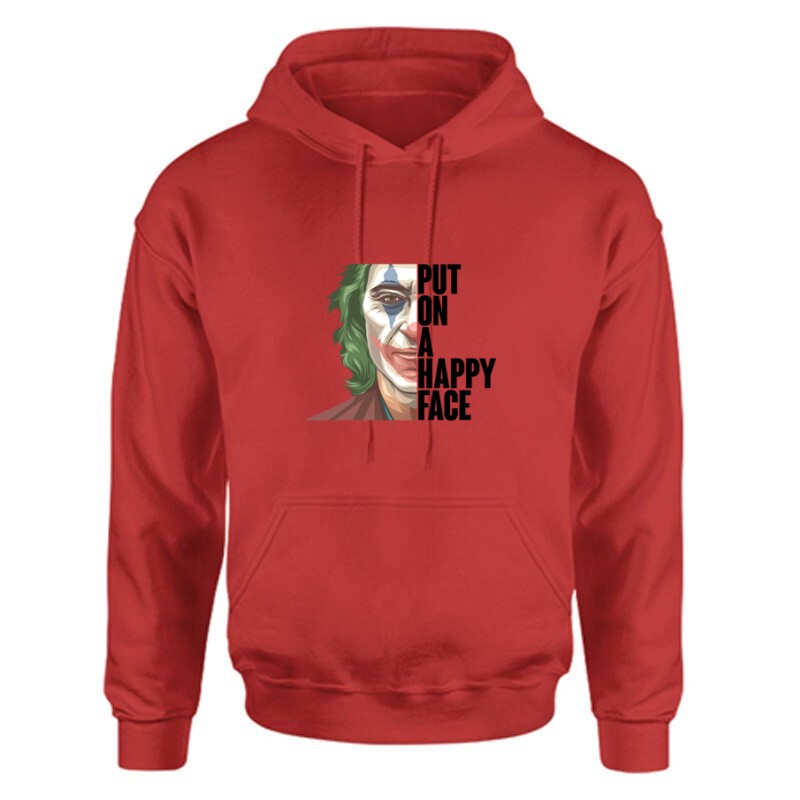 Put On a Happy Face Unisex Kapucnis Pulcsi