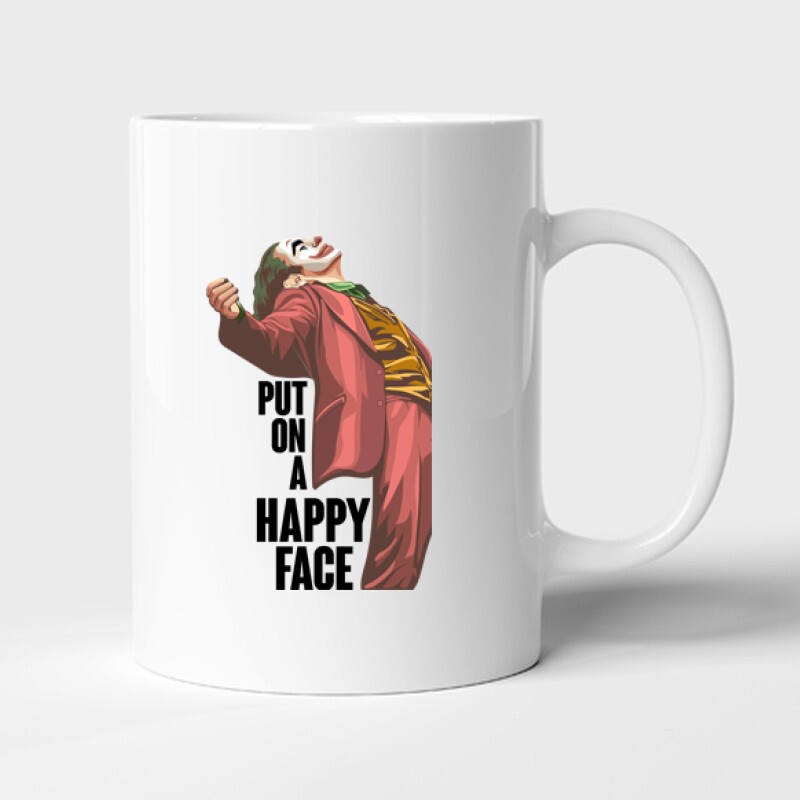 Put On a Happy Face (full body) Bögre