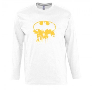 Batman logó splatter Hosszú Ujjú Póló