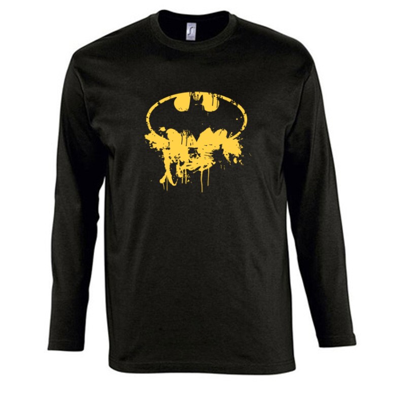 Batman logó splatter Hosszú Ujjú Póló