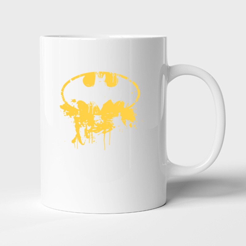 Batman logó splatter Bögre