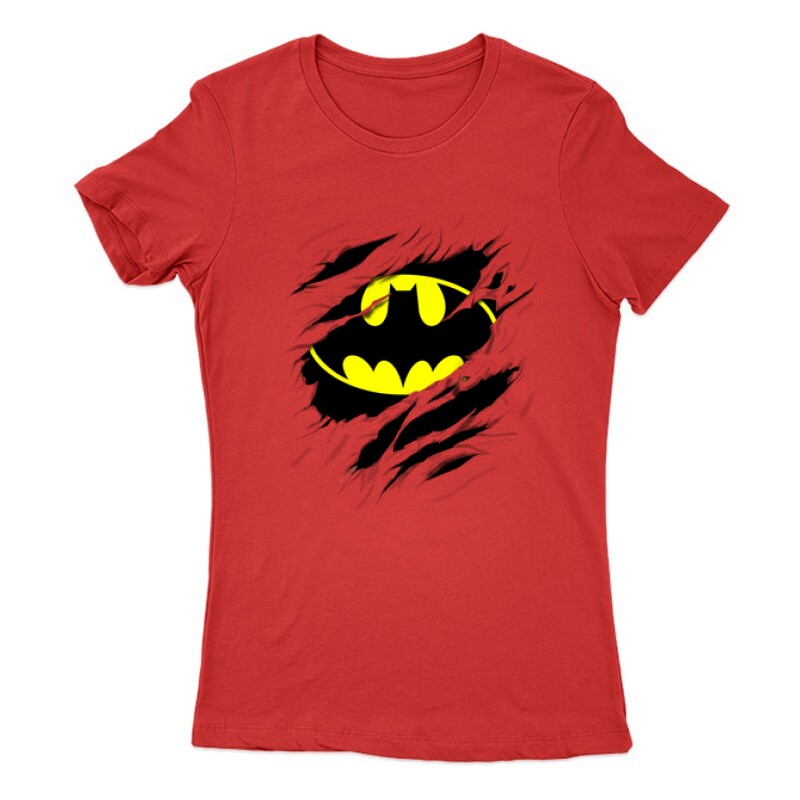 Batman tépett Női Póló