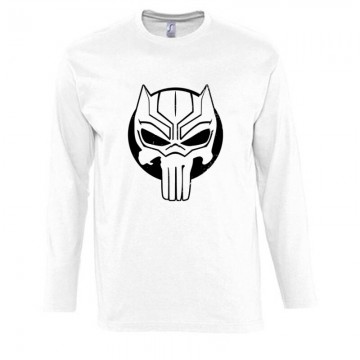 Black Panther Punisher style Hosszú Ujjú Póló