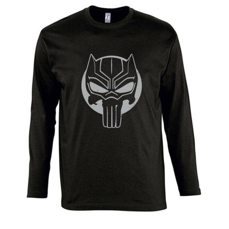 Black Panther Punisher style Hosszú Ujjú Póló