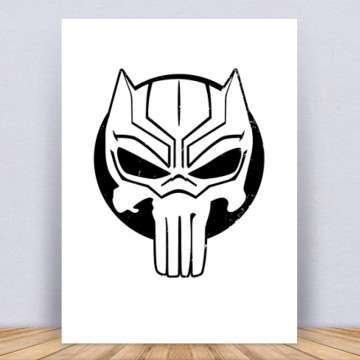 Black Panther Punisher style Vászonkép