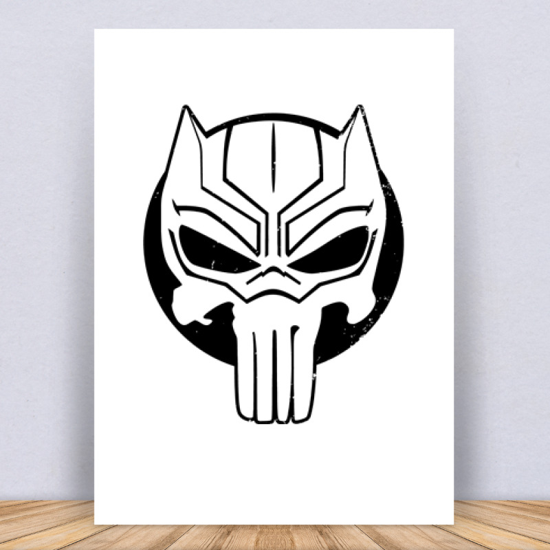 Black Panther Punisher style Vászonkép