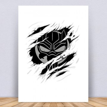 Black Panther tépett Vászonkép