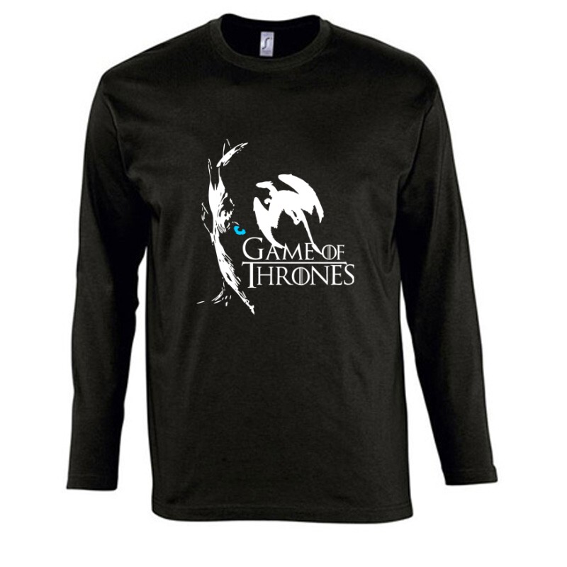 GOT Night King Half Face Hosszú Ujjú Póló